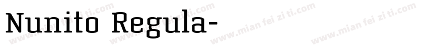 Nunito Regula字体转换